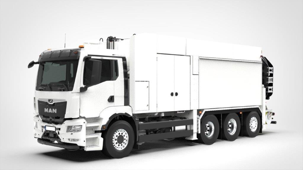 MAN TGS 35.520 8x4 MTS Saugbagger DINO 12