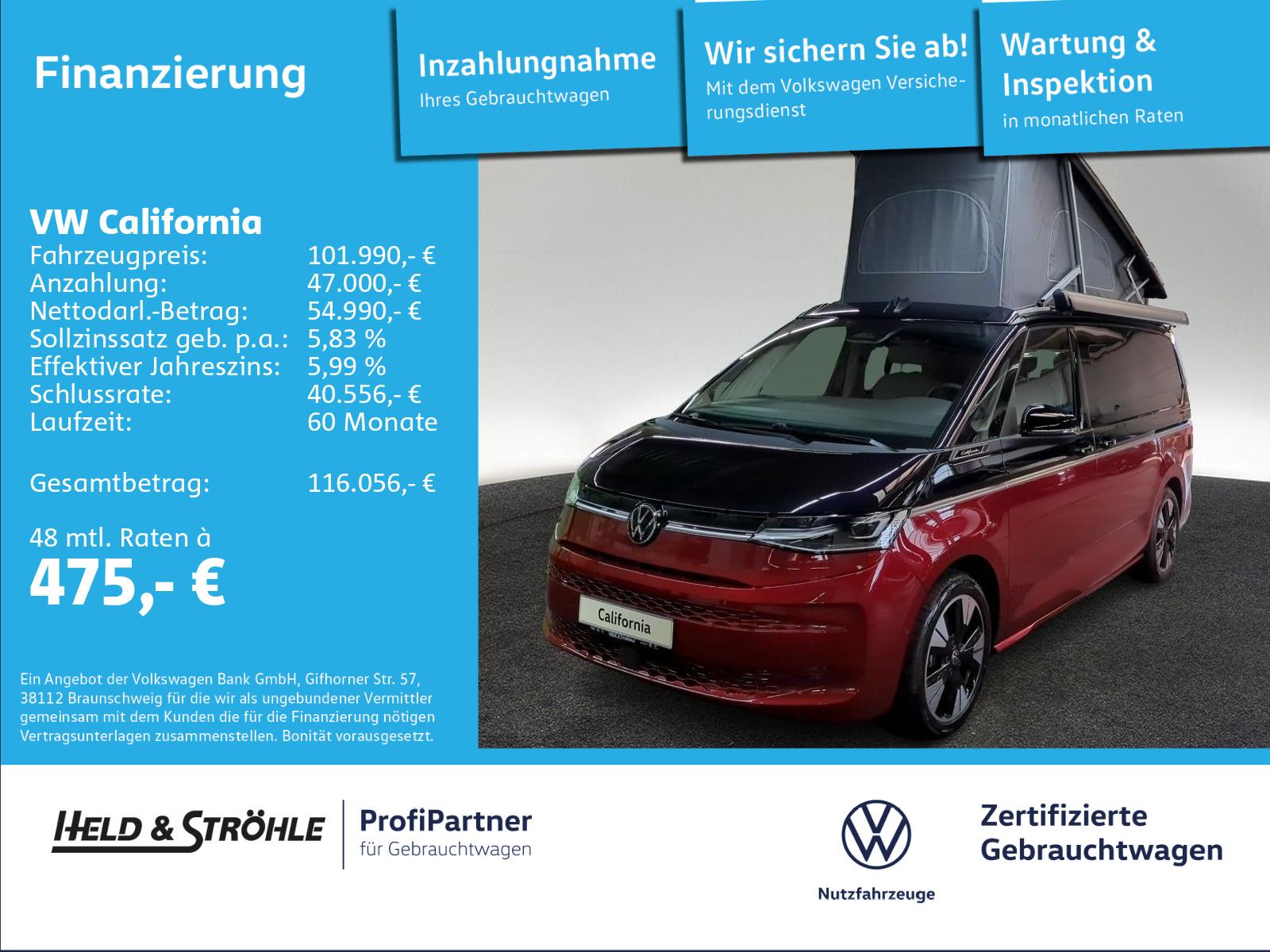 Volkswagen T7 California Ocean ENERGY eHybrid 4M AHK SOLAR