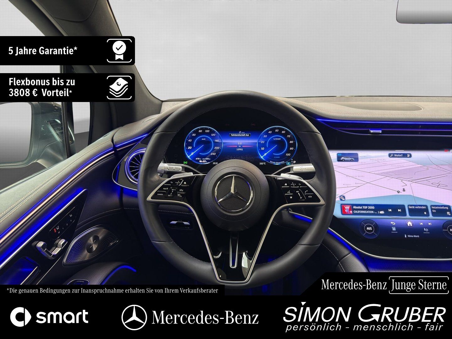 Fahrzeugabbildung Mercedes-Benz EQS 450 4M SUV Pano Hyper AHK Mod 2026 118kwh