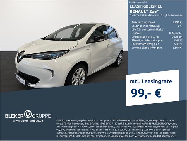 Renault ZOE Limited Z.E. 40 R110 Mietbatterie