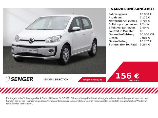 Volkswagen up! 1.0 VW Connect Licht- und Sicht-Paket Klima