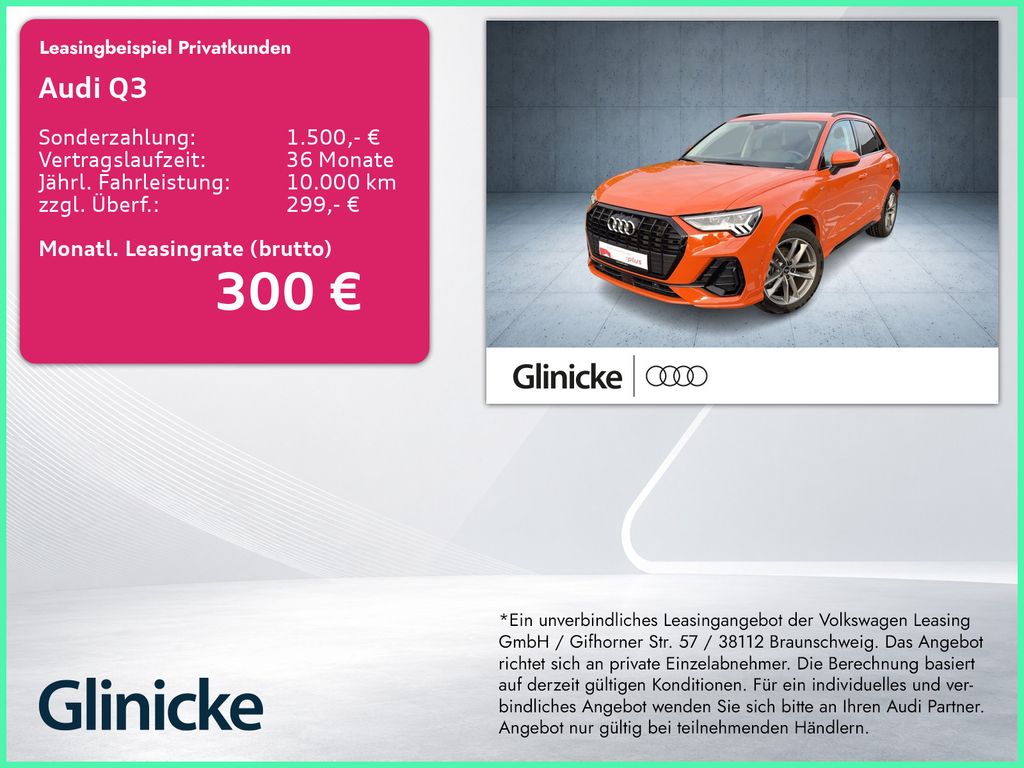 Audi Q3 SUV S line 35 TFSI S tr AHK/Matrix/ACC/Nav/19