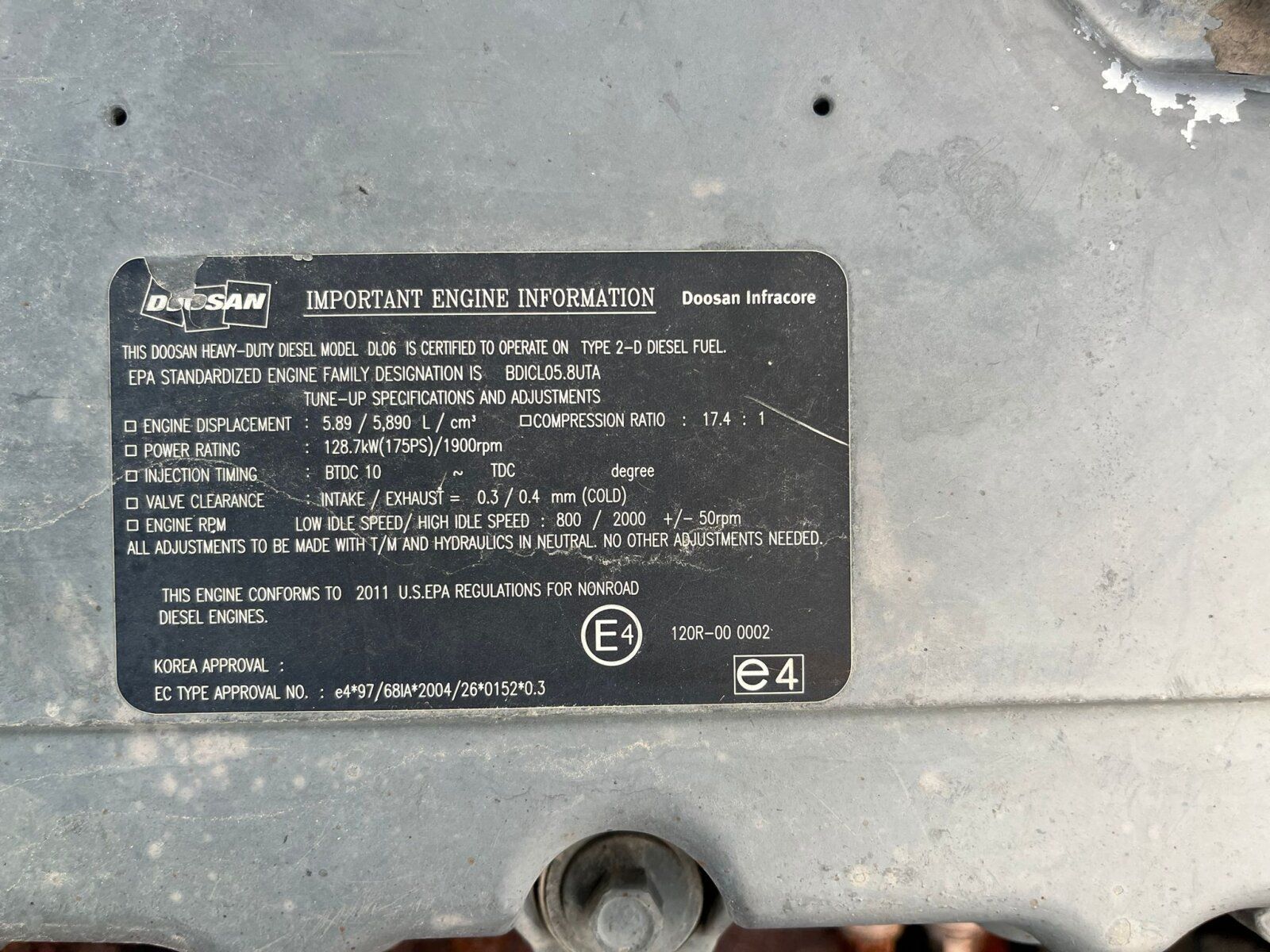 Fahrzeugabbildung Doosan DX 255 LC Kettenbagger