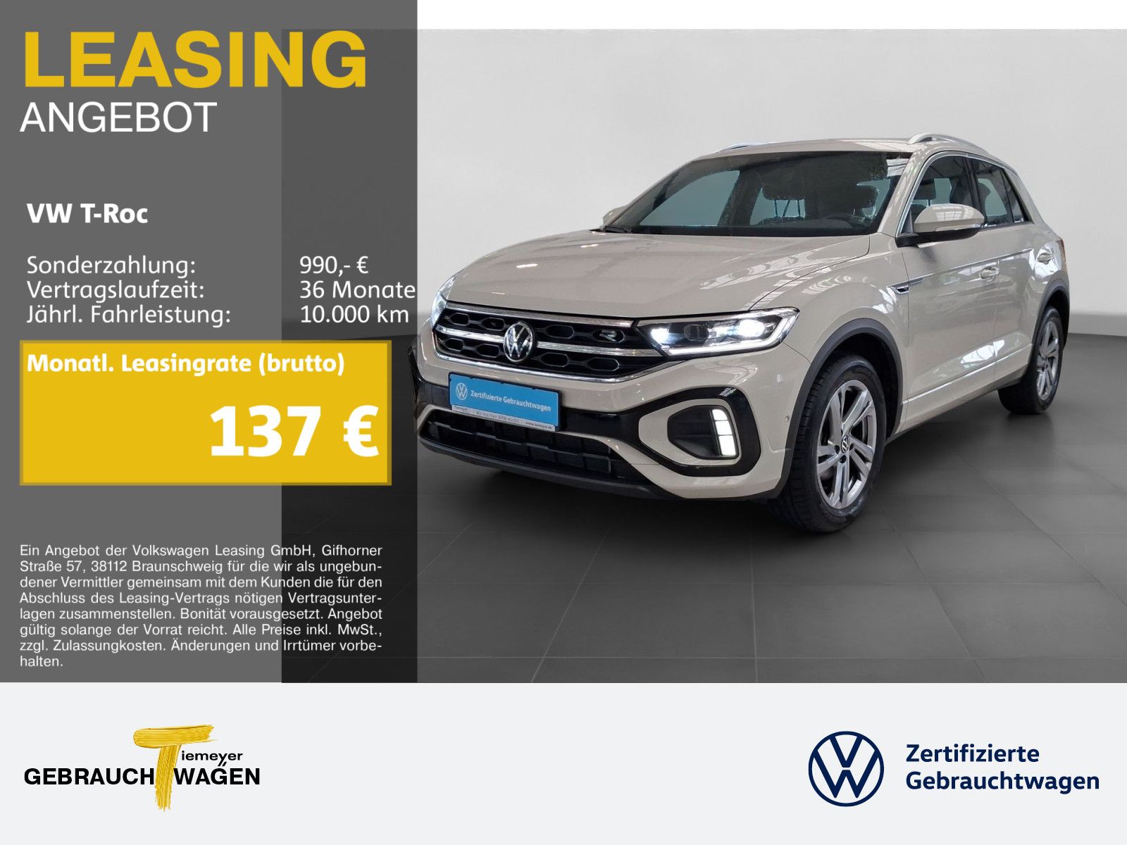 Volkswagen T-Roc 1.0 TSI R-LINE KAMERA LED+ ACC APP-CON