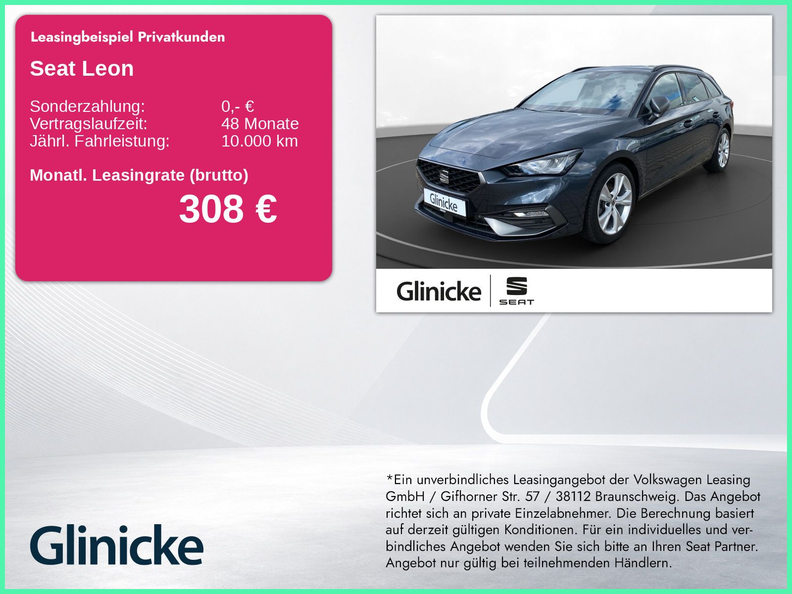 Seat Leon Sportstourer 1.5 eTSI FR DSG Navi Sitzhzg. 