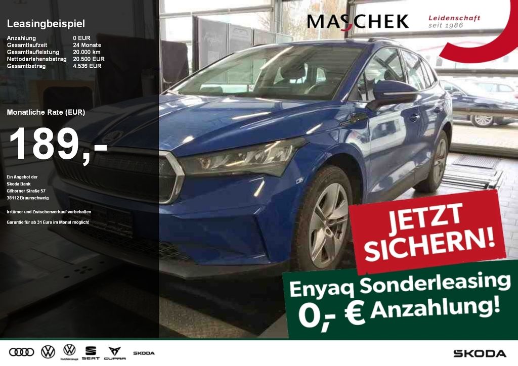 Skoda Enyaq 50 Sonderleasing ohne Anzahlung! AUT LED
