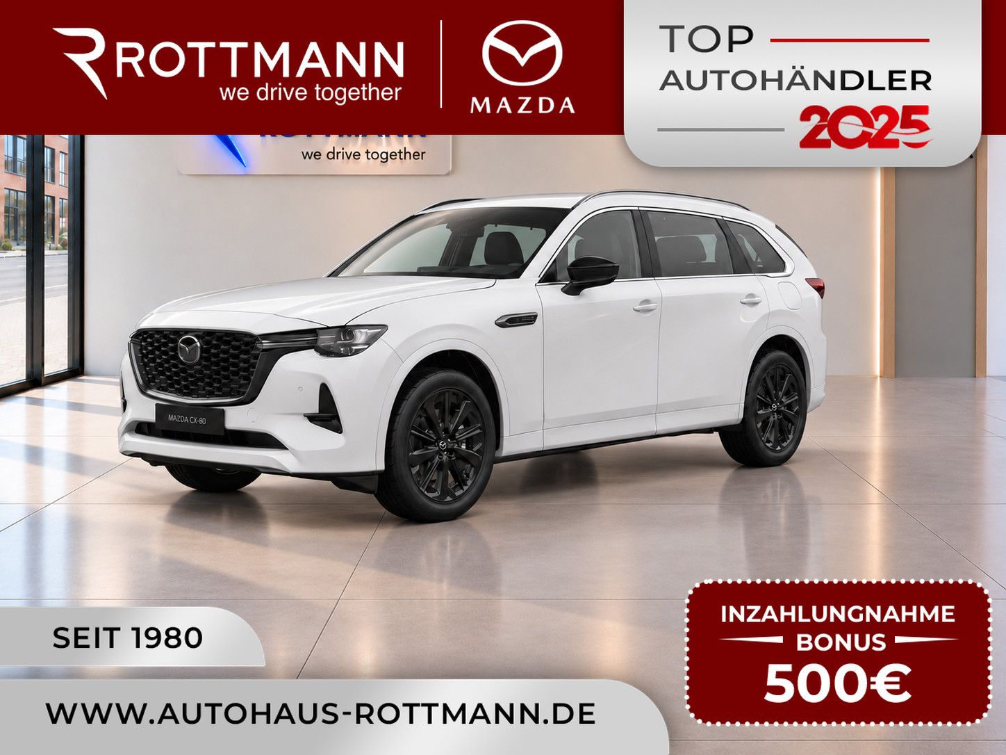 Mazda CX-80 Plug-In 327ps Aut. PHEV AWD Homura 7sitz