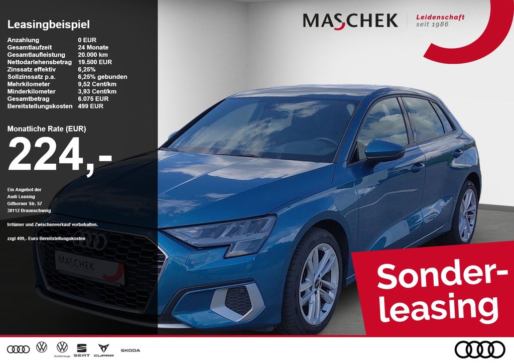 A3 Sportback 30 TFSI Garantie 12/27 Navi Sitzh V