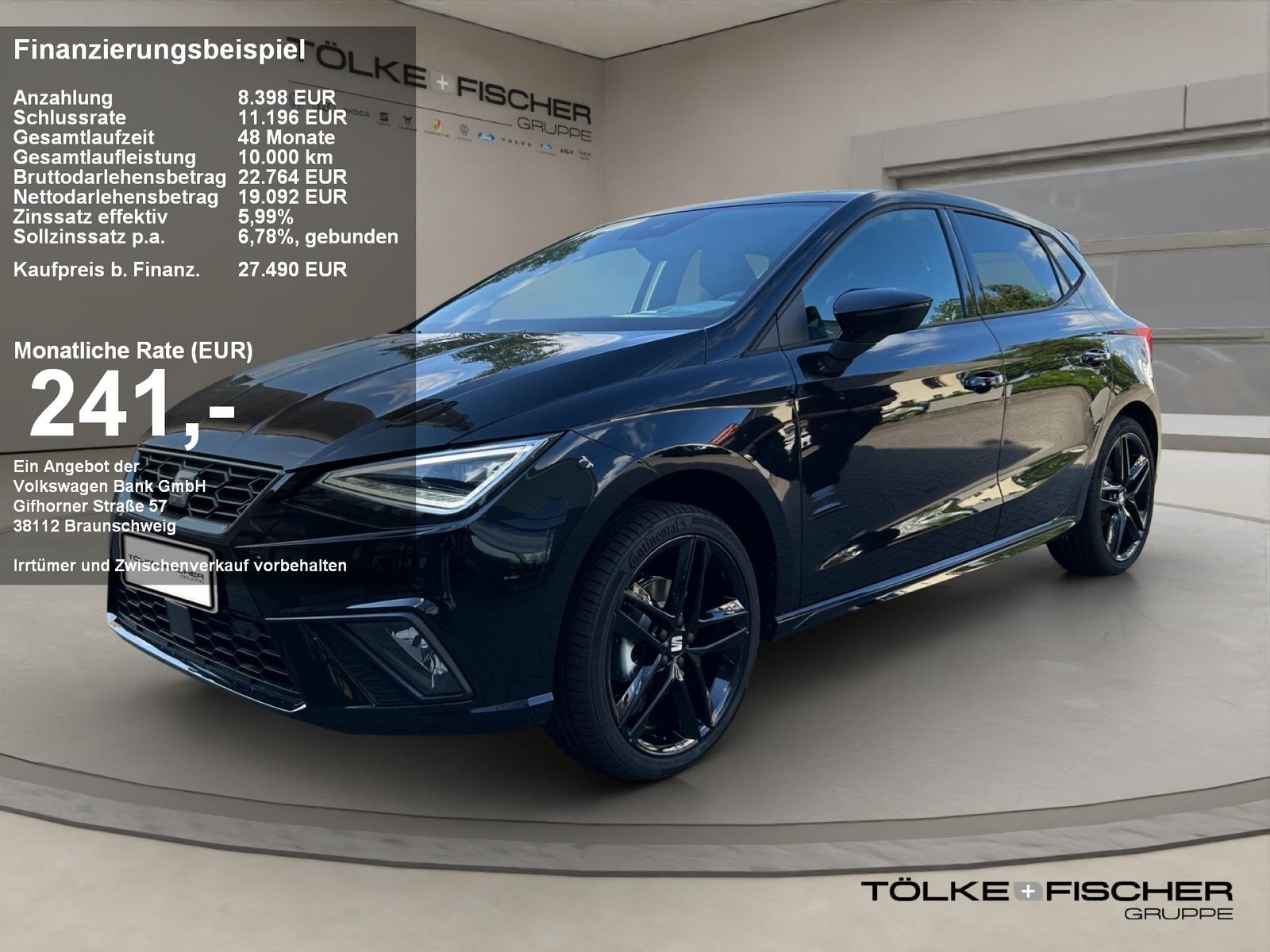 Seat Ibiza 1.0 TSI FR Black Edition SHZ SpurH Sport