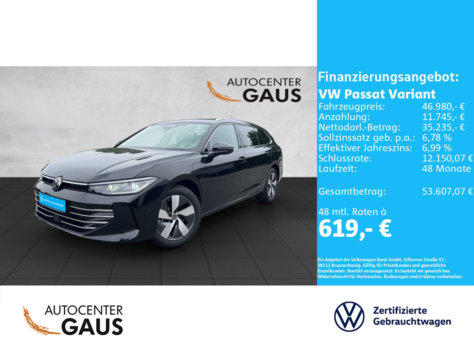 Passat Variant Elegance 1.5 TSI eHybrid DSG AHK*