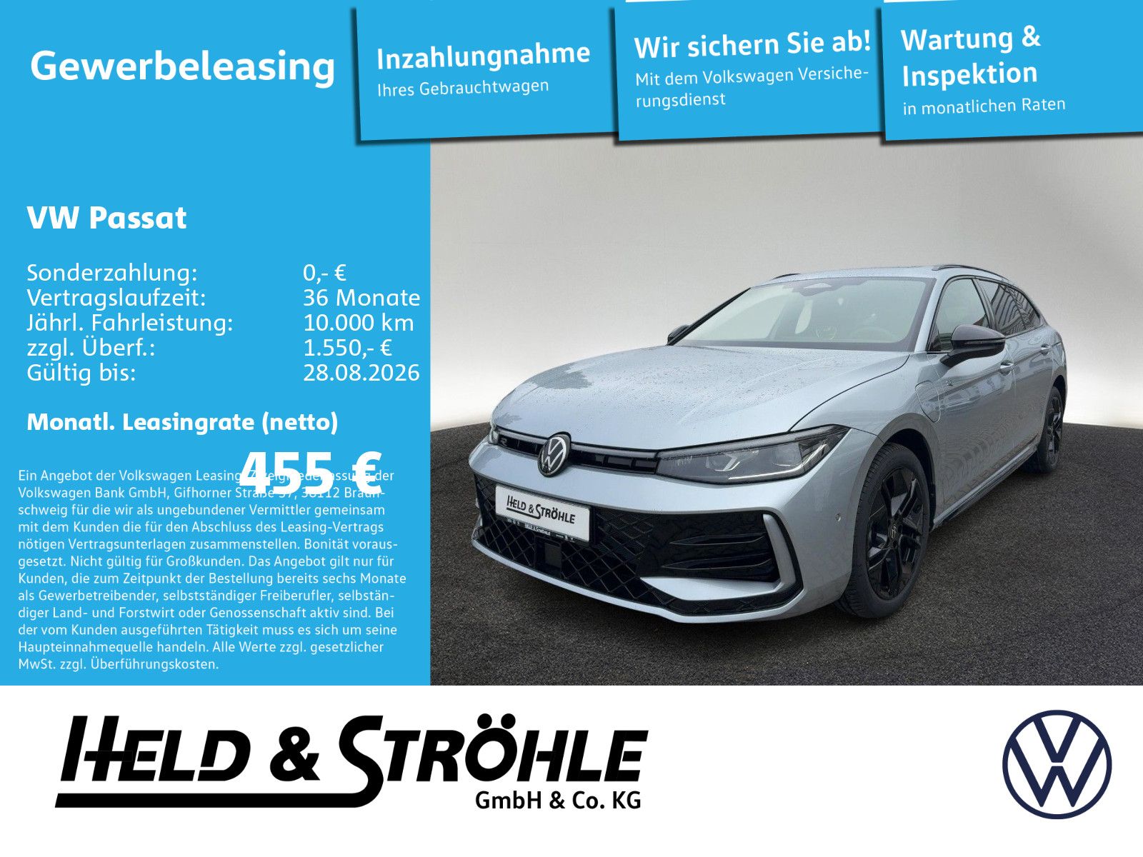Volkswagen Passat R-Line 1.5eHybrid WKR AHK AKTIONSZULASSUN