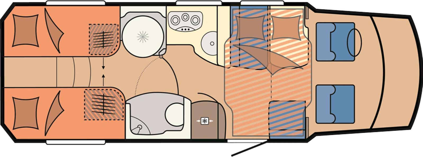 Hobby Premium Drive 70 HGE #HUB & EINZELBETTEN#AHK#