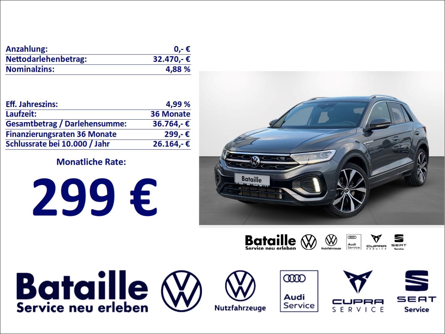 Volkswagen T-Roc 2.0 TSI 4M R-Line Pano Navi Massagesitze