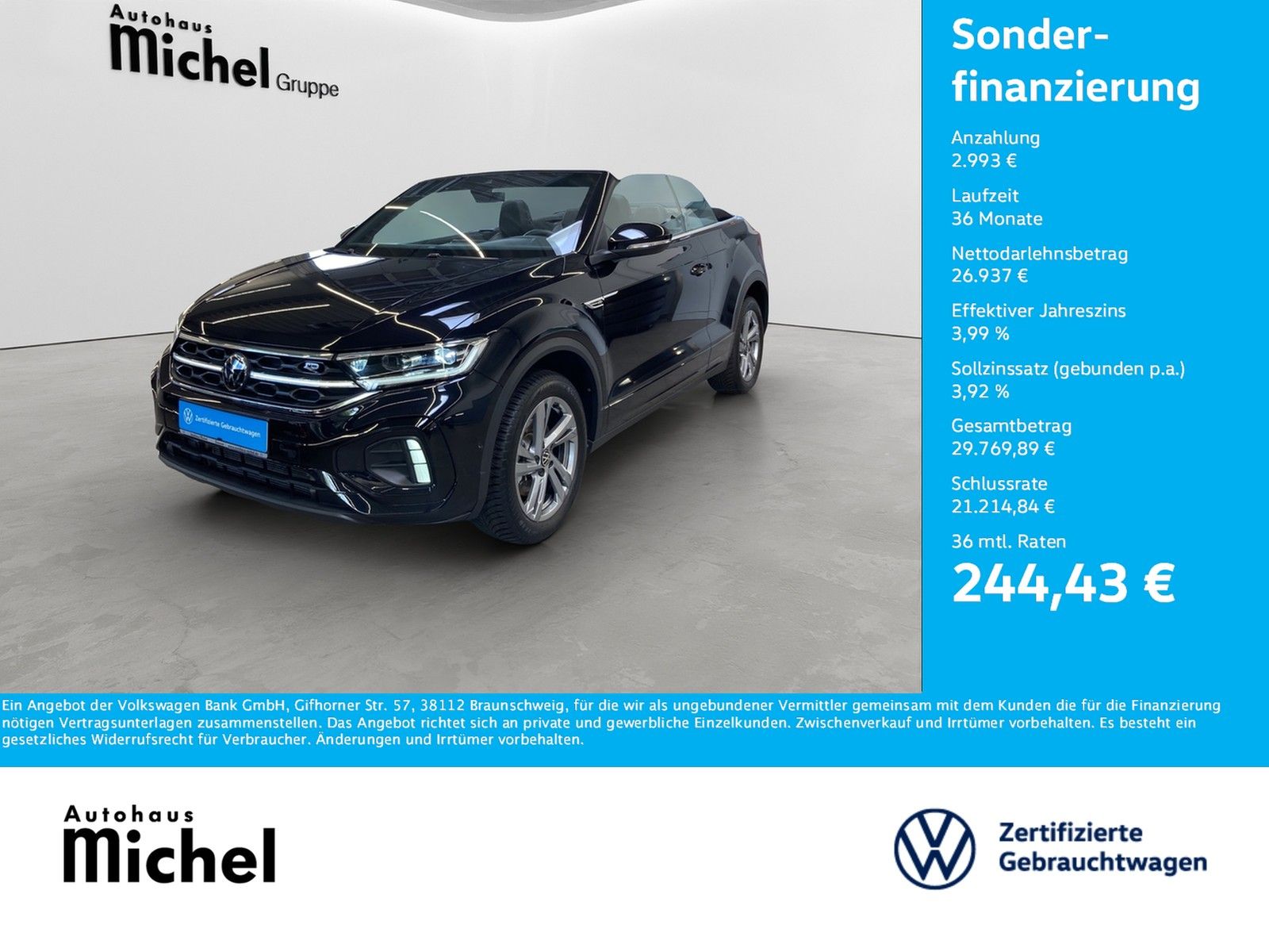 Volkswagen T-Roc Cabrio TSI DSG R-Line IQ-Light DCC Navi Ka foto 2