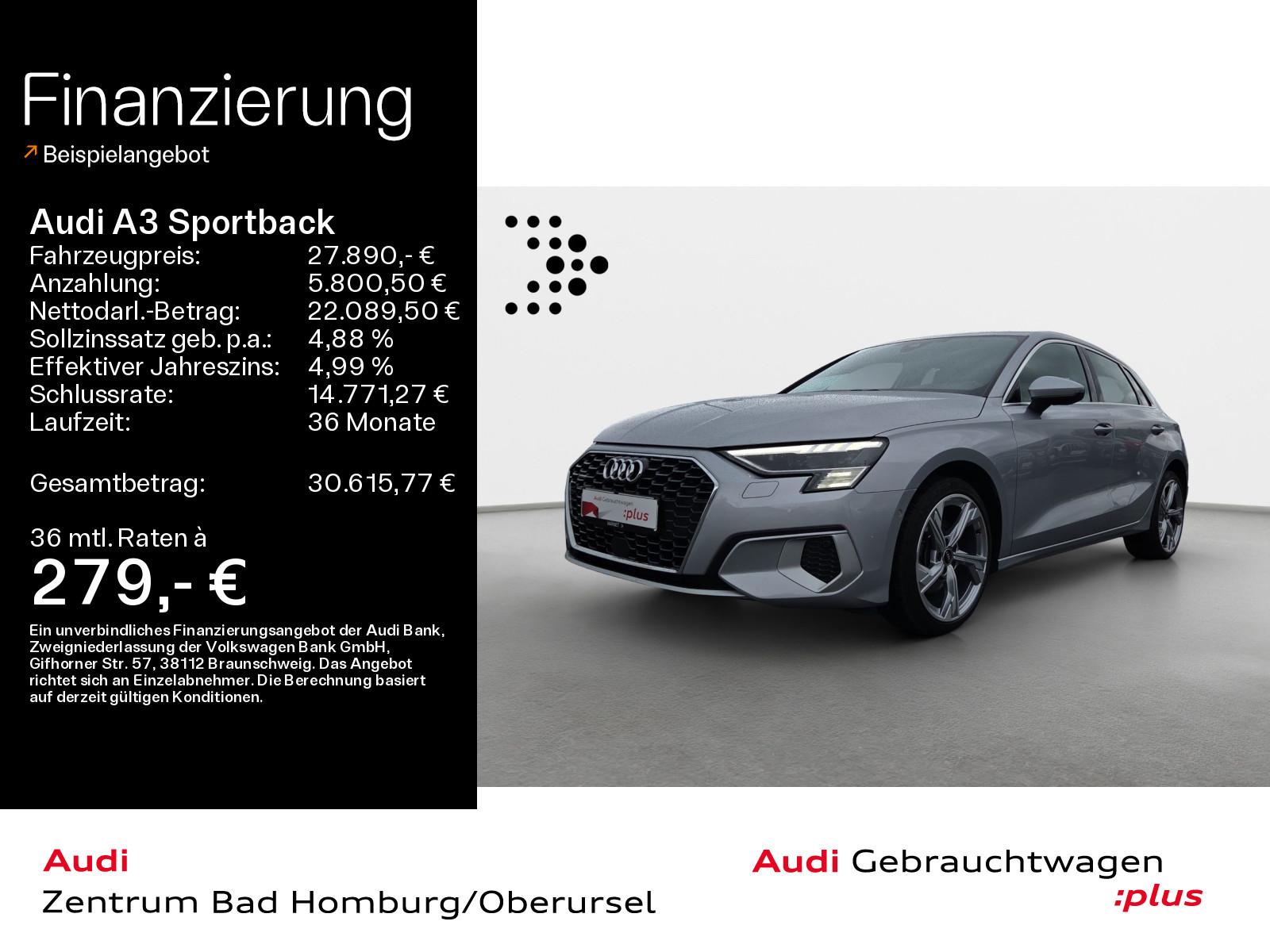 Audi A3 Sportback Advanced 40 TFSI quattro*Navi*Matri