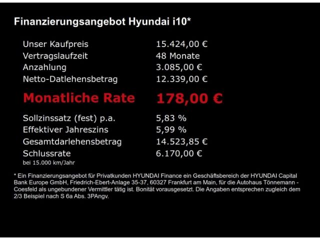 i10 FACELIFT SELECT+NAVI+RÜCKFAHRKAMERA+PARKPILO