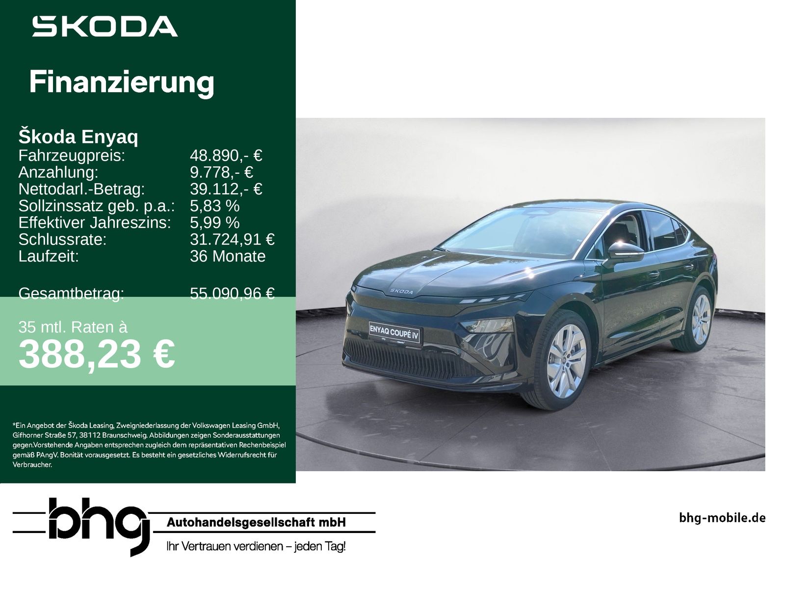 Skoda Enyaq Coupe Selection 85 210 kW