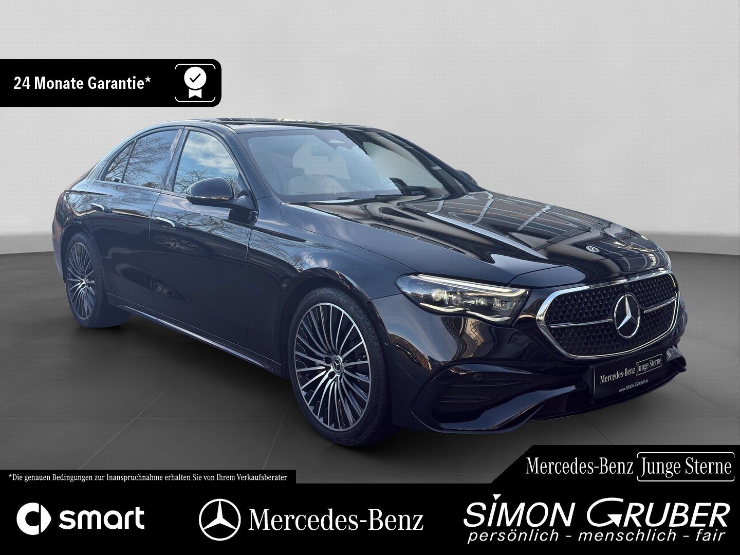 Fahrzeugabbildung Mercedes-Benz E 220 d AMG Superscreen Pano Burm Night 360° 20"