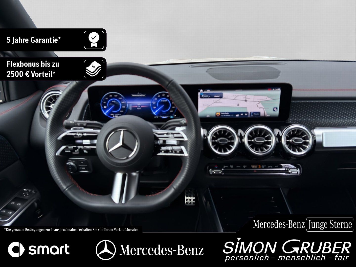 Fahrzeugabbildung Mercedes-Benz EQB 300 4M AMG Night 360 Winter 7Sitze Model 25