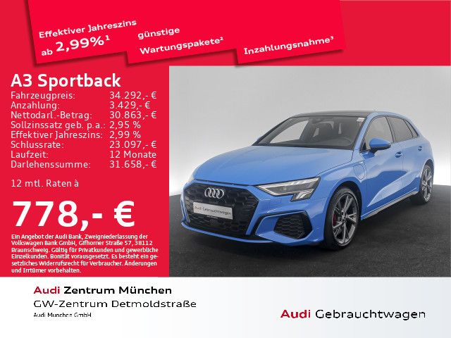 Audi A3 Sportback 45 TFSI e S tronic S line Pano/Kame