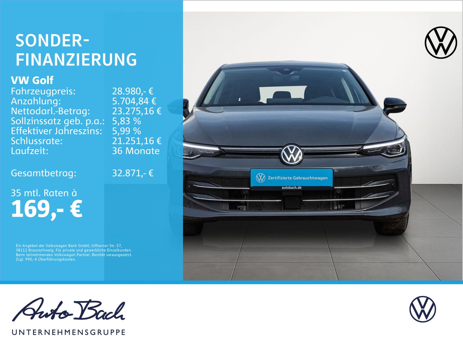 Volkswagen Golf VIII "Goal" 2.0TDI DSG Navi LED ACC EPH Car imagem 2