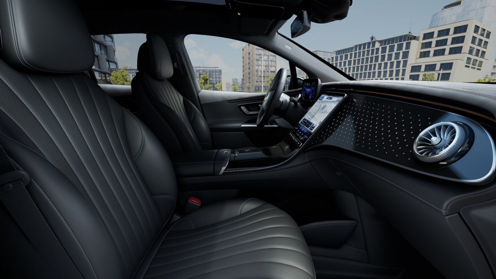 Mercedes-Benz EQE 350 350 4M smaragdgrün AIR Burmester Sitzkli foto 8