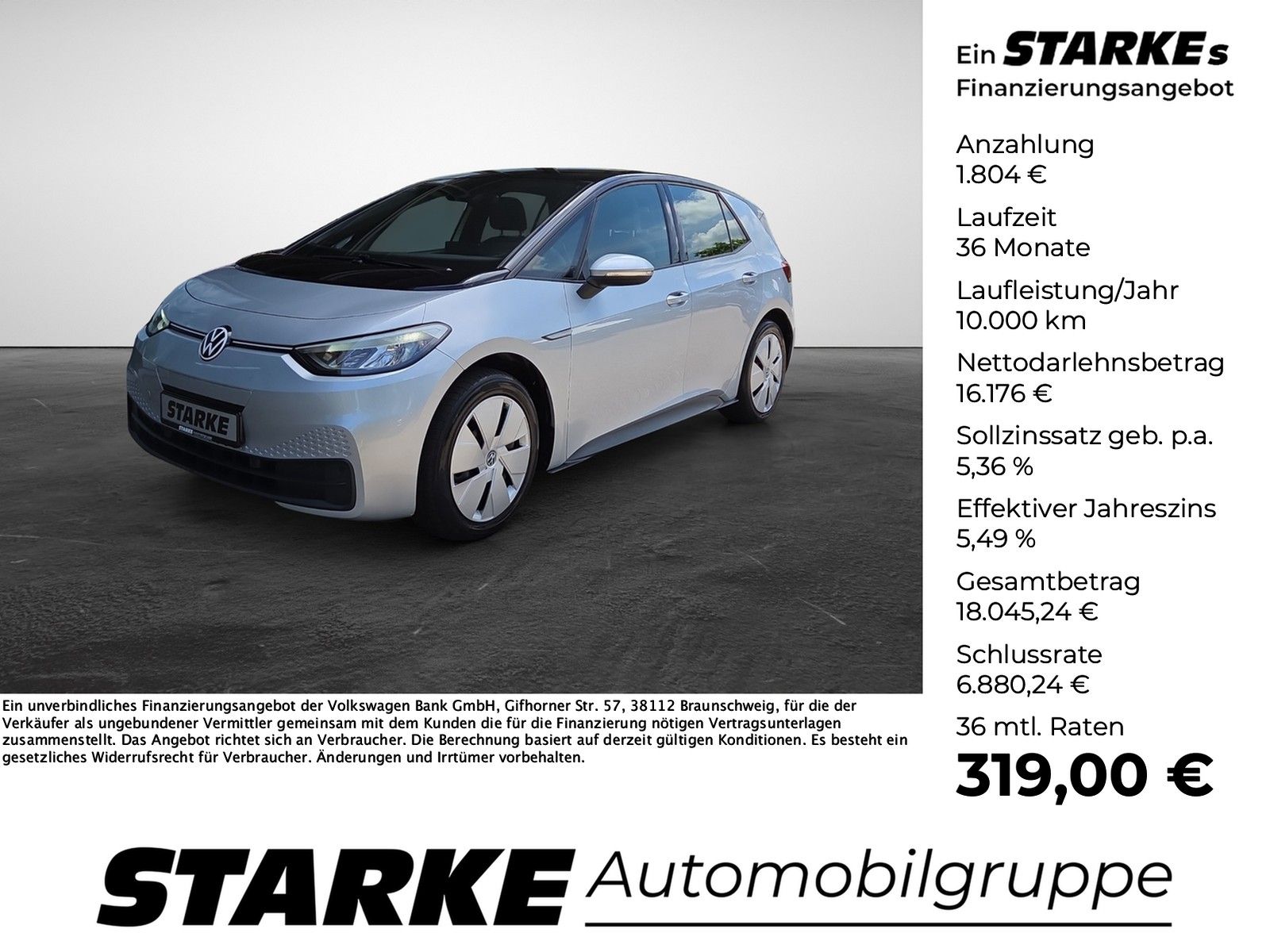 VW ID.3 Pure Performance LED Navi PDC Keyless Go