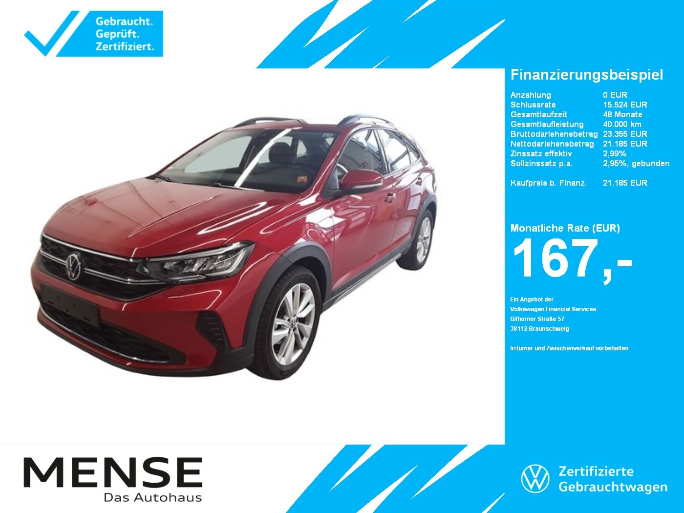 Volkswagen Taigo 1.0 TSI Life CarPlay|ACC|LED|Navi|Kamera