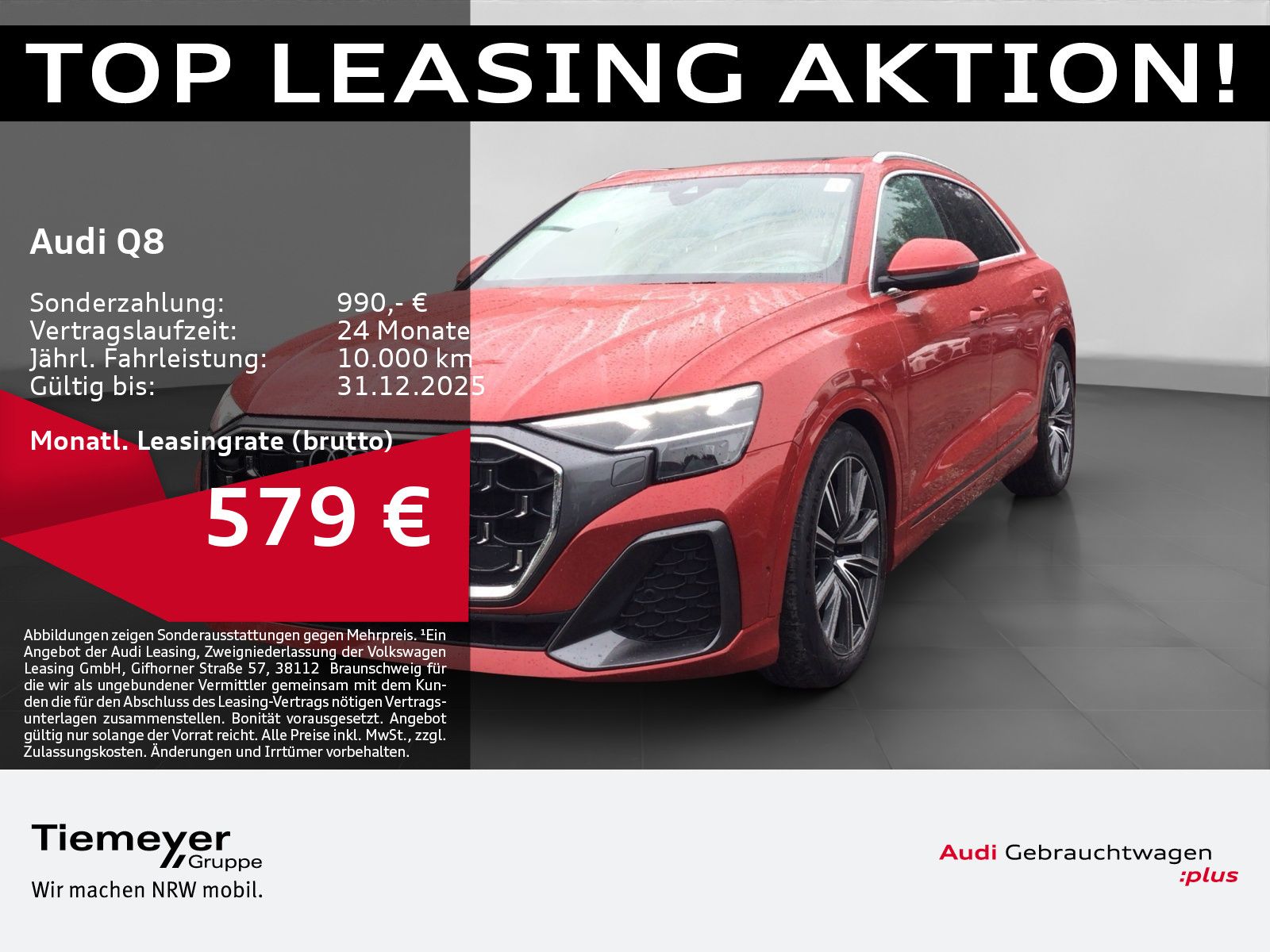 Audi Q8 50 TDI Q S LINE LM21 PANO AHK AIR-SUSP
