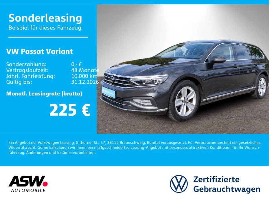 Volkswagen Passat Variant Elegance 2.0TDI LEDER AHK RFK SHZ
