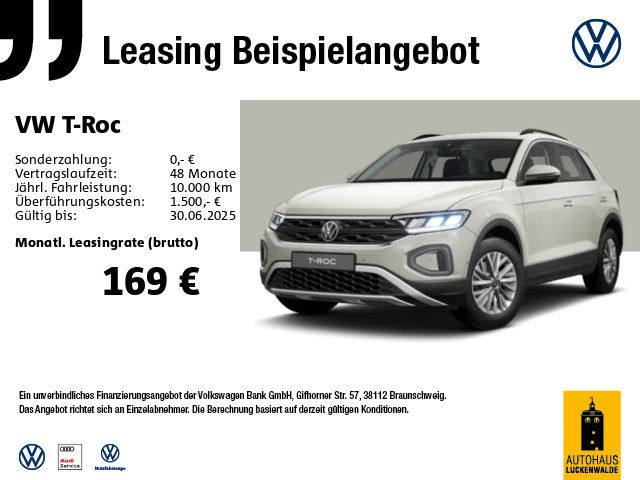 VW T-Roc 1.0 TSI Life *LED*App-Connect*