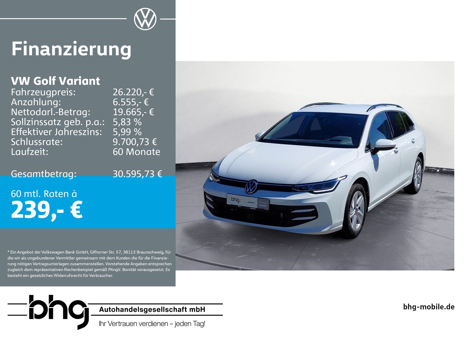 Volkswagen Golf Variant Life 2,0 TDI SCR DSG