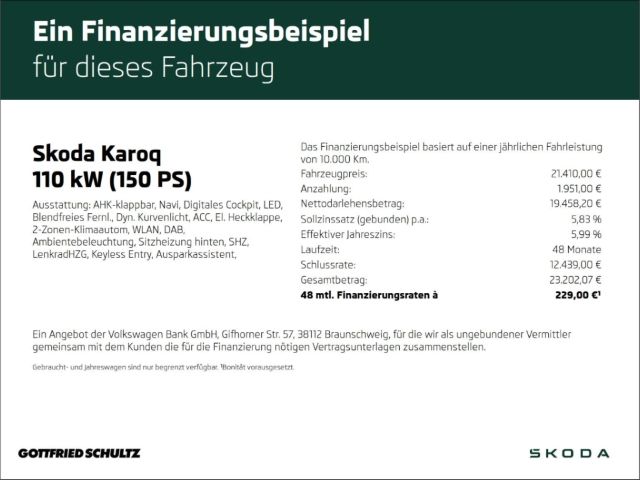 Skoda Karoq 1.5 TSI DSG LED NAV AHK KAMERA Clever imagem 2