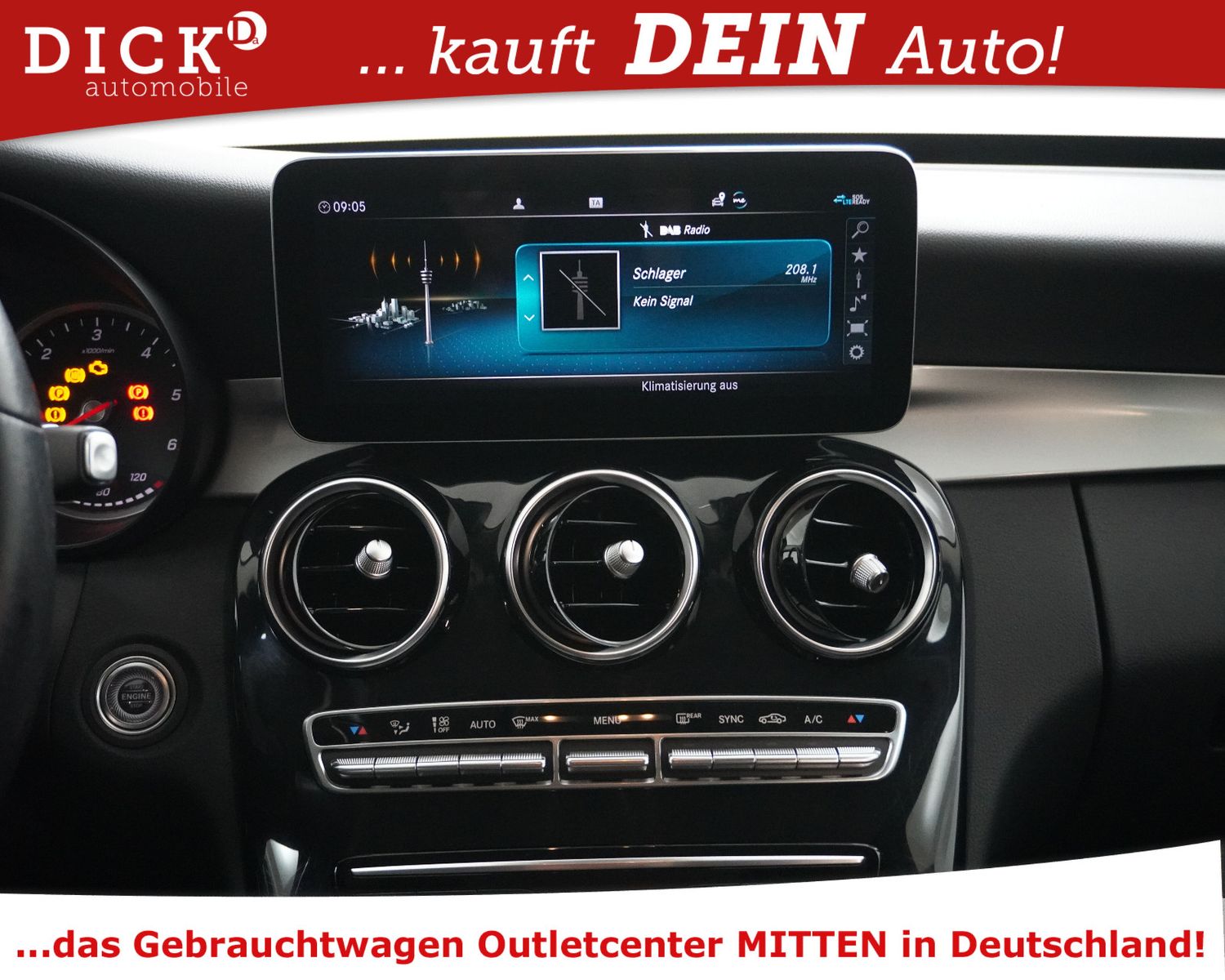 Fahrzeugabbildung Mercedes-Benz C200d T 9G >NAVI+KAMERA+LED+SITZHZ+PARK+TEMP+17"