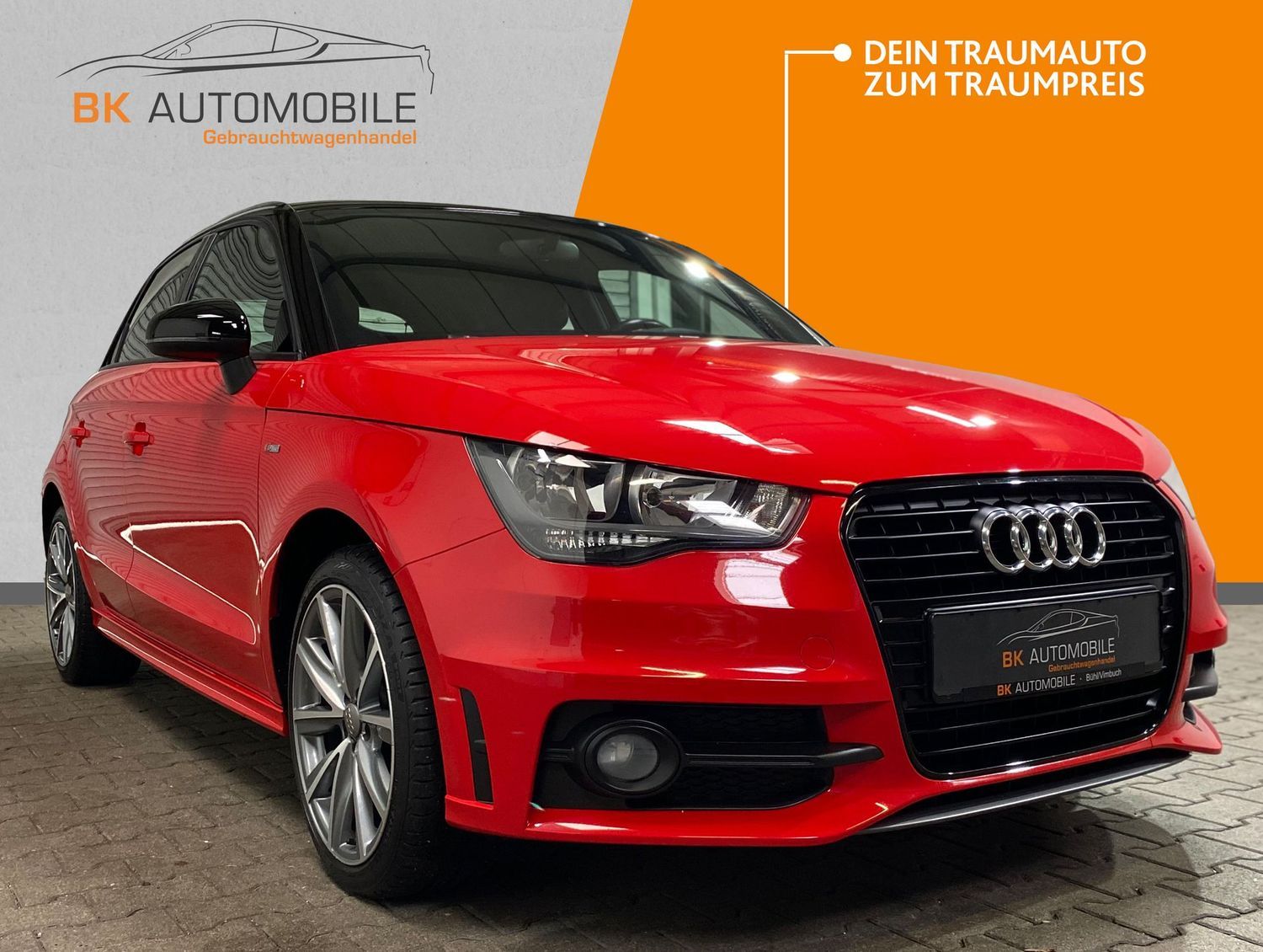 Fahrzeugabbildung Audi A1 Sportback admired S line #HimmelSchwarz#PDC