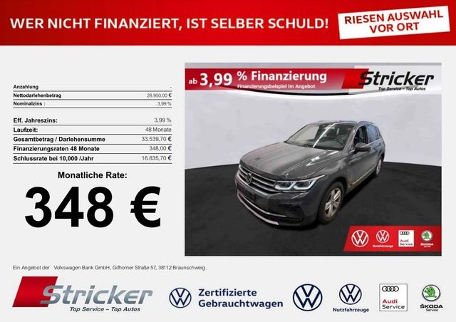 Volkswagen Tiguan Elegance 2.0TDI 348,-ohne Anzahlung AHK P