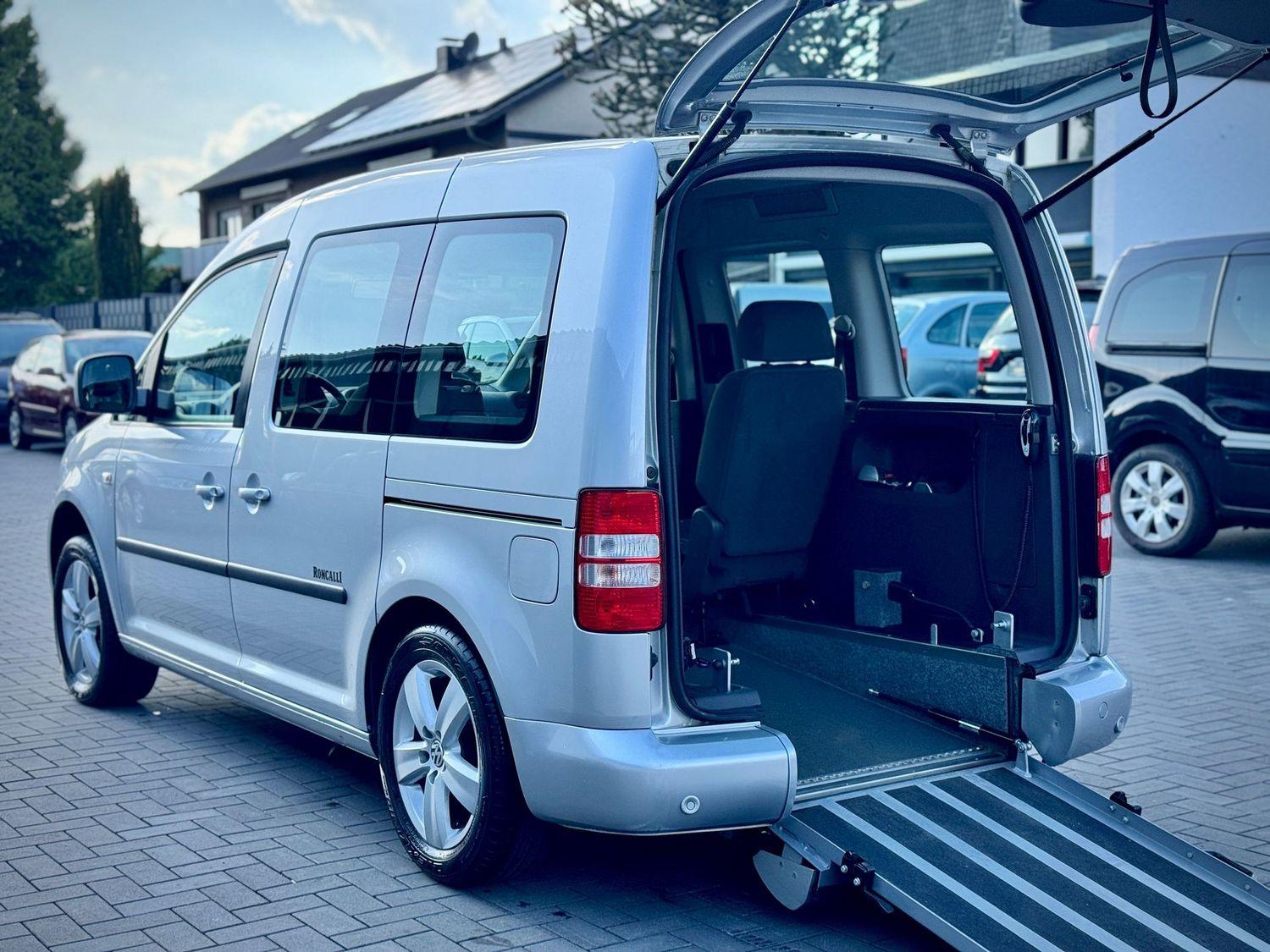 Volkswagen Caddy 'Behindertengerecht-Rampe'E.Seilwinde'