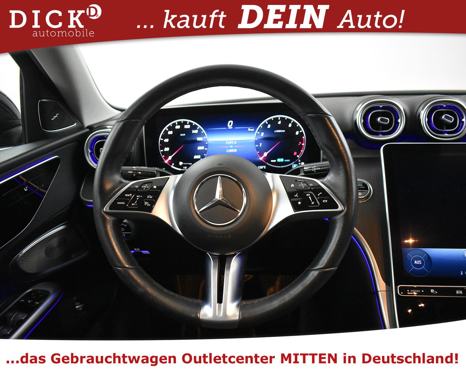 MERCEDES-BENZ C300 CGI 9G 2X Avantg NIGHT+BURMES+360+WIDES+ACC - Image 15