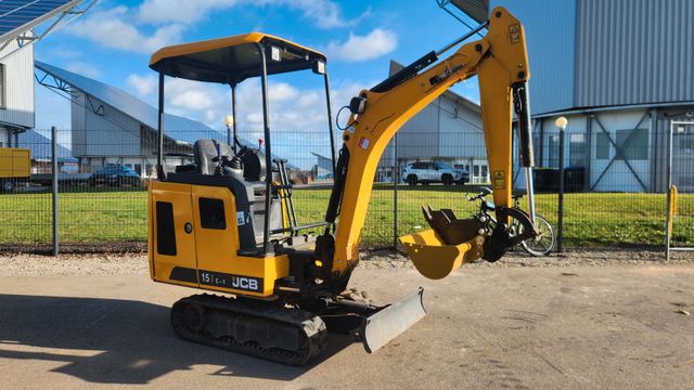 JCB 15 C Minibagger - Bagger 2 Löffel