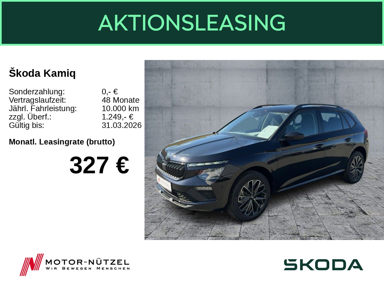 Skoda Kamiq Balance 1,5TSI DSG AHK PDC SHZ NAVI BLACK