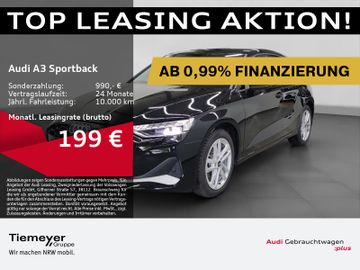 Audi Leasingangebot: Audi A3 Sportback 35 TFSI LED eSITZE NAVI KAMERA
