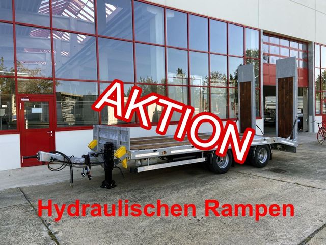 Möslein  21 t Tandemtieflader, hydr. Rampen, NEU