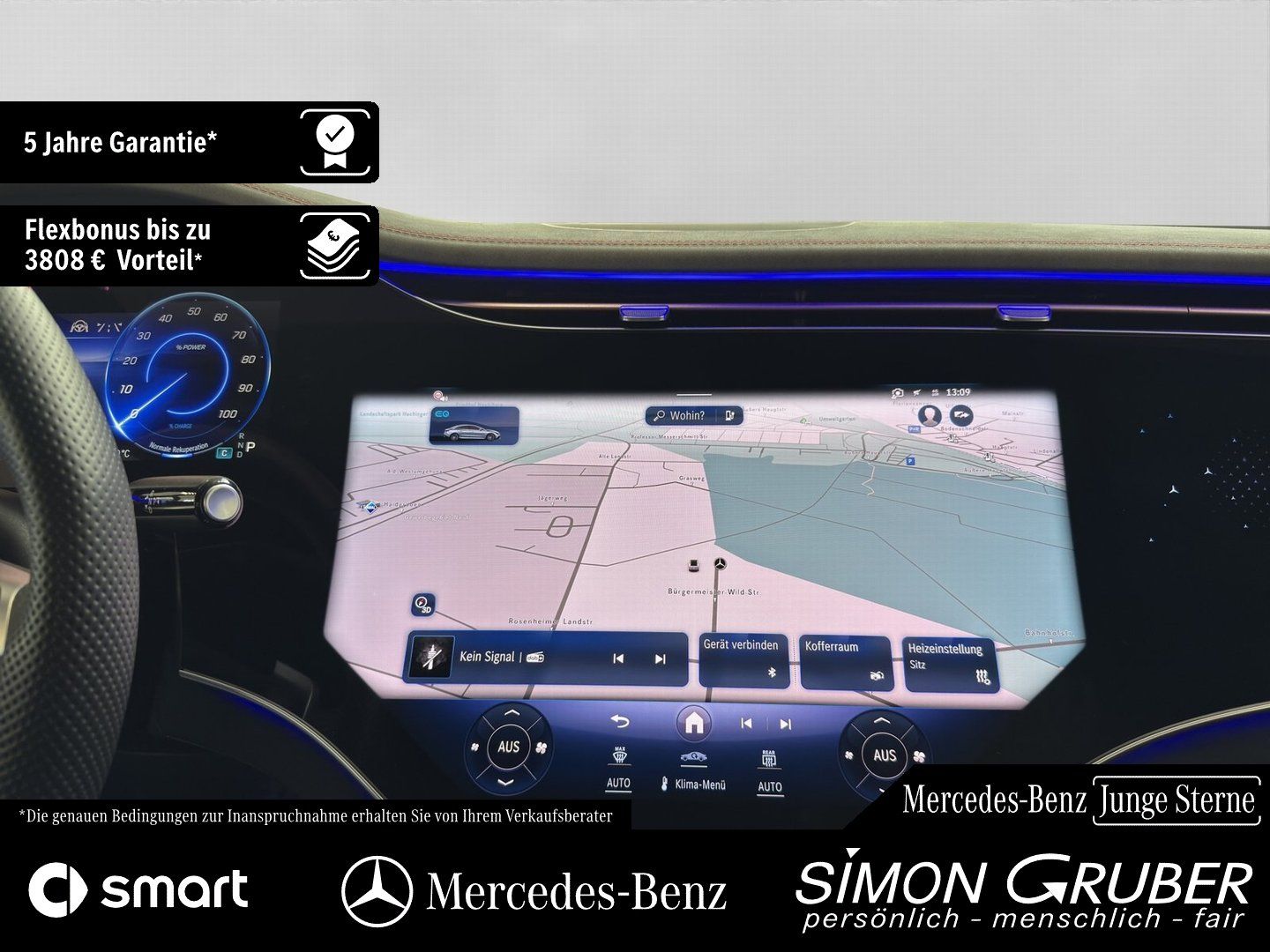 Fahrzeugabbildung Mercedes-Benz EQE 500 4M AMG Hyper Airmatic HUD Burm Mod 2025
