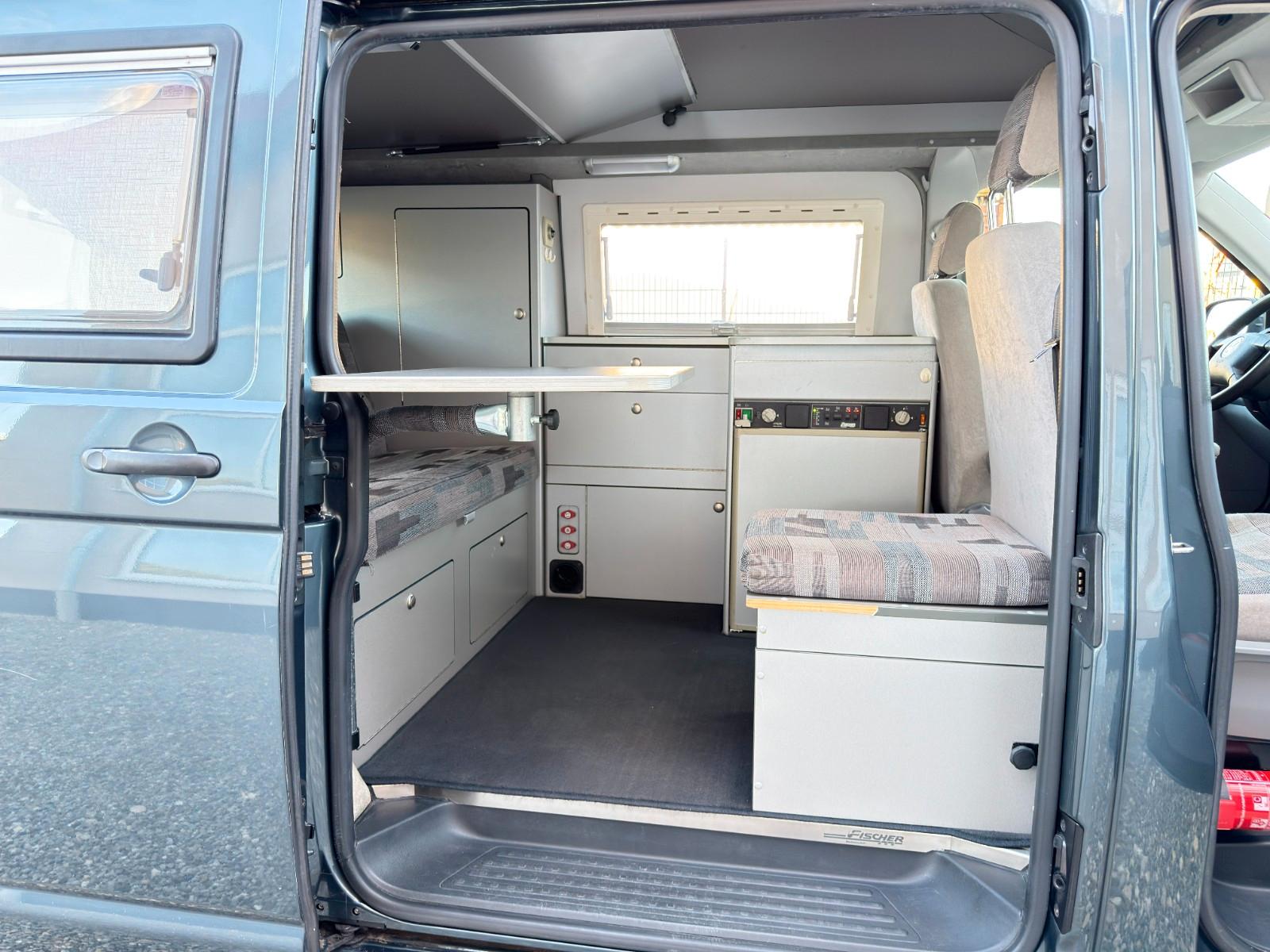 VOLKSWAGEN T5 CALIFORNIA 2.5 TDI 131ch - CAMPING-CAR FISCHER - TOIT HAUT - CHAUFFAGE TRUMA - ATTELAGE