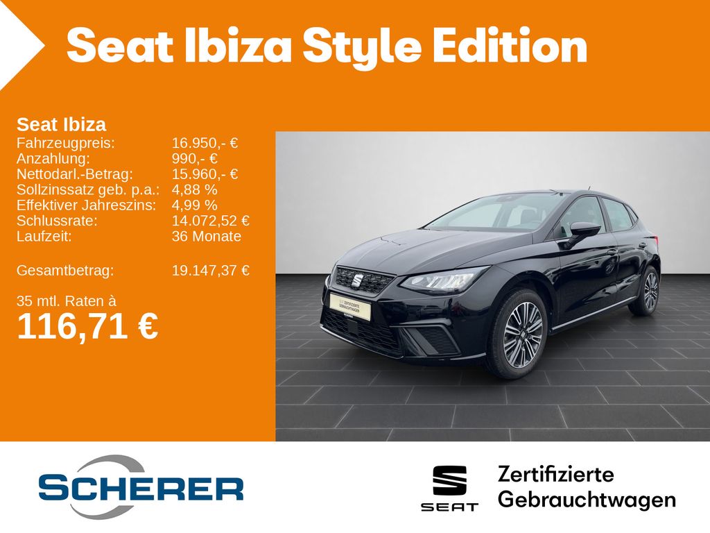 Ibiza Style Edition 1.0 TSI CARPLAY SHZ EPH