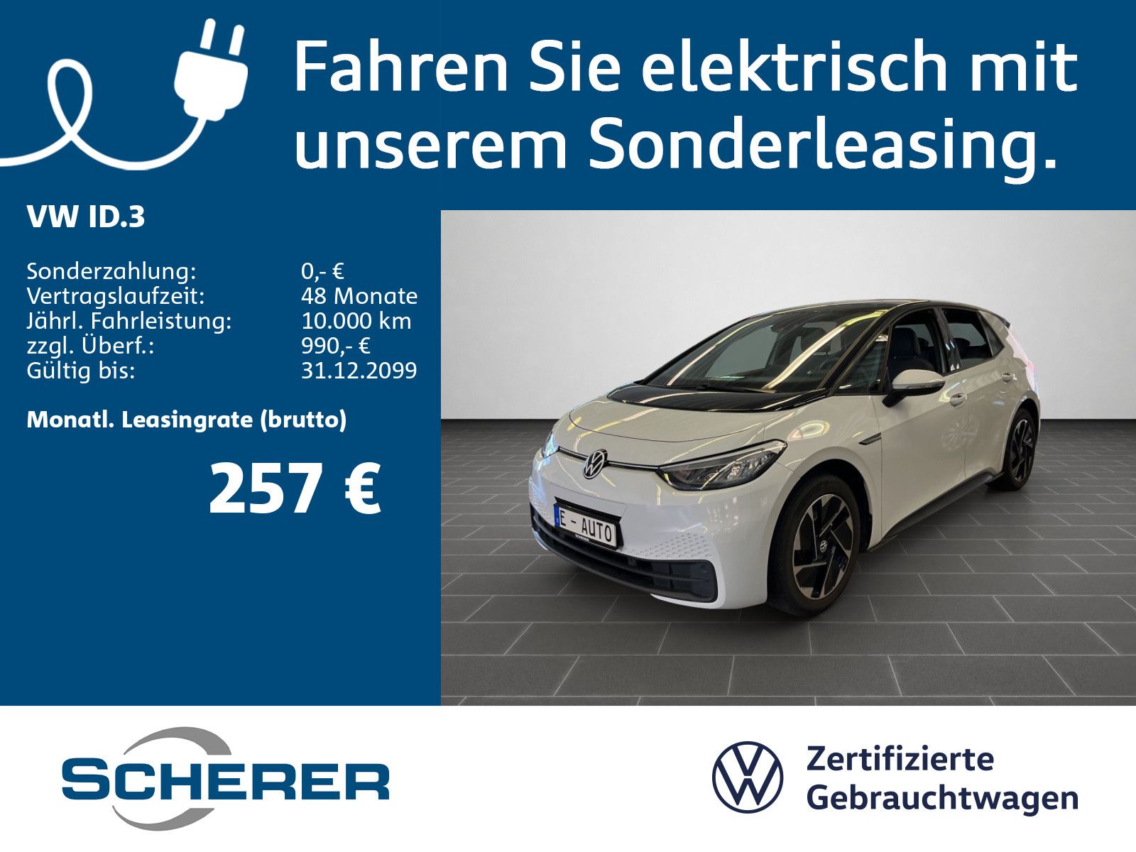 Volkswagen ID.3 Pro 107 kW 58 kWh Climatronic VK-Erkennung