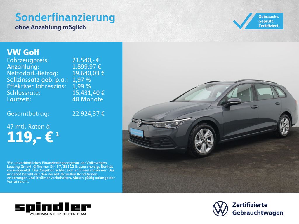 Golf VIII Life 1.5 eTSI DSG / Navi, LED+, AHK