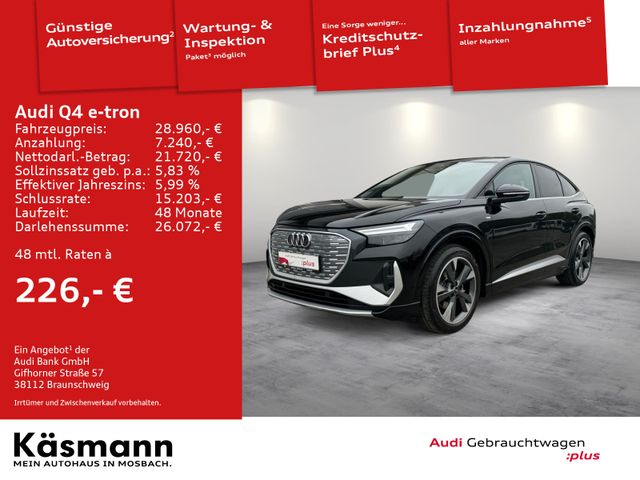 Audi Q4 e-tron Sportback 35 S line NAV LED SHZ GRA