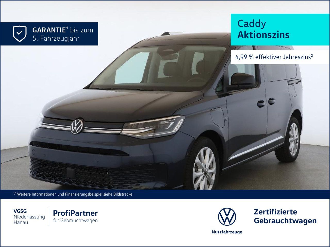 Volkswagen Caddy Style Vorb. AHK Navi Pano LED Bluetooth