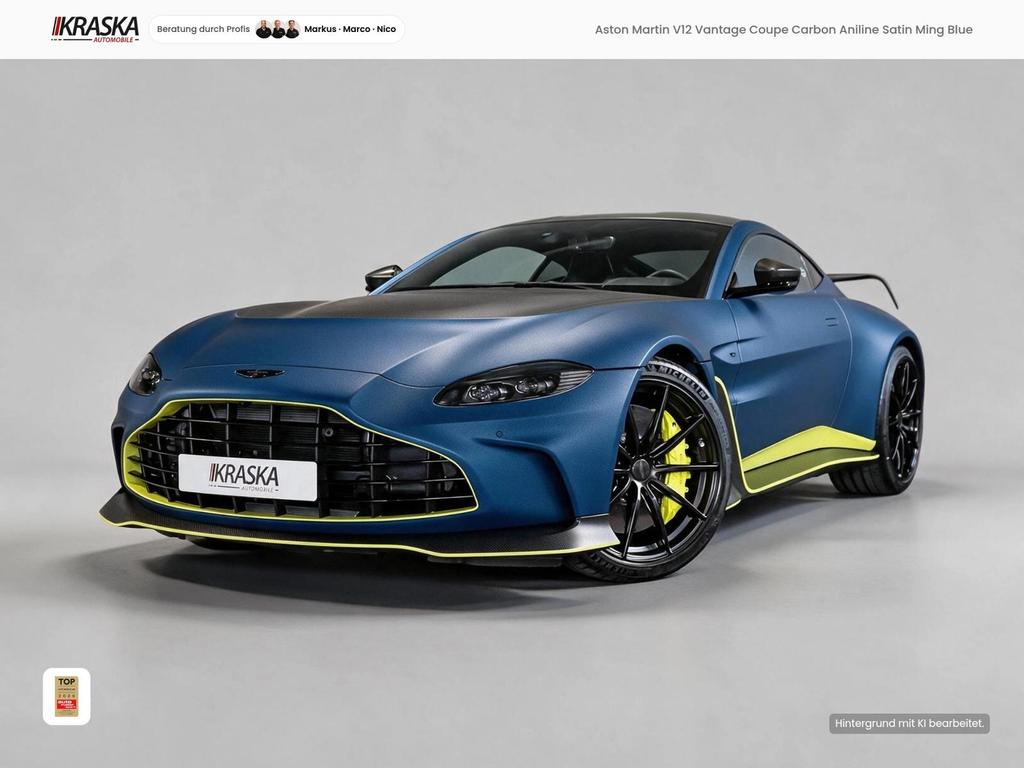 Aston Martin V12 Vantage Coupe Carbon Aniline Satin Ming Blue